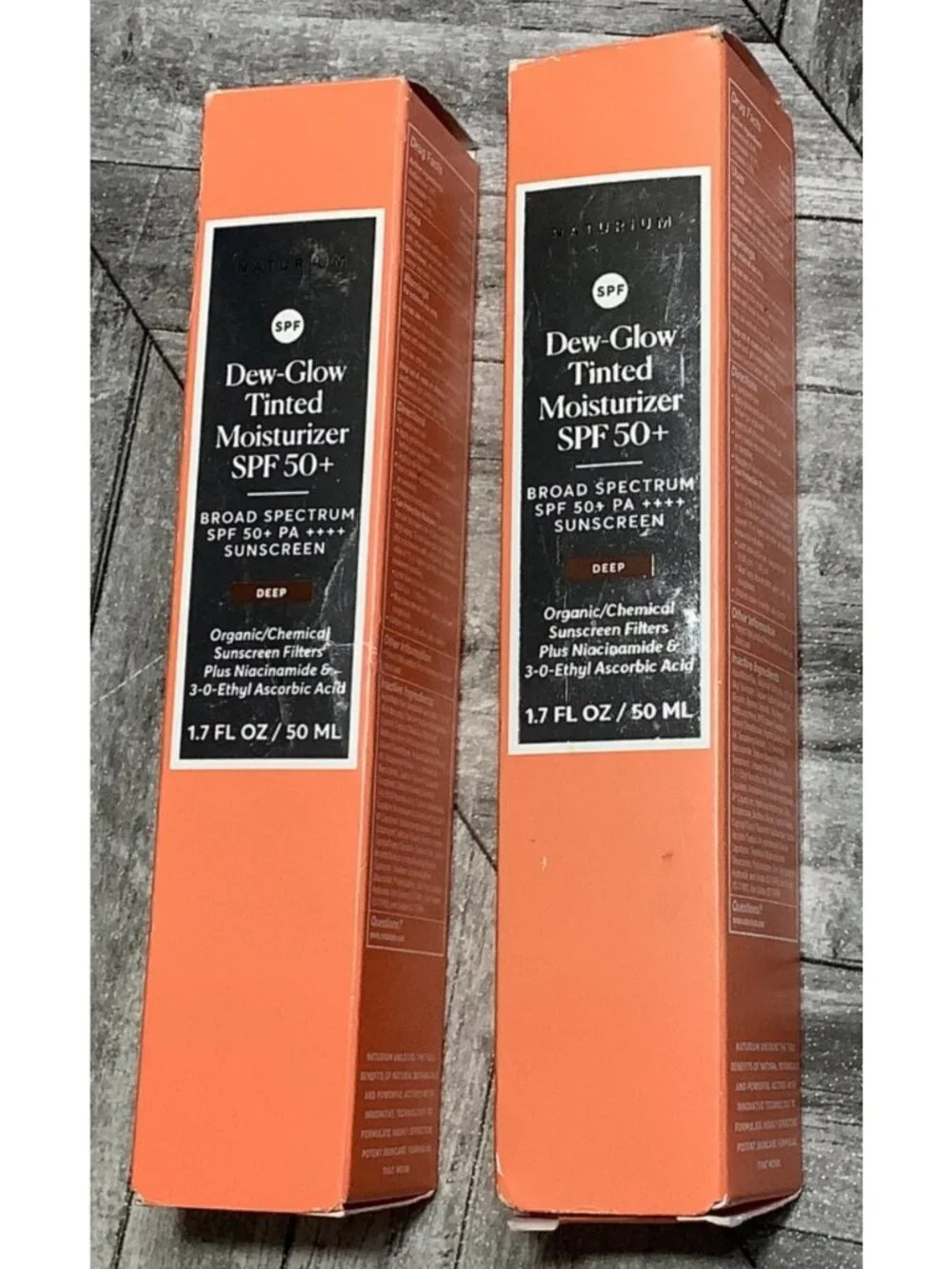 2 Naturium Dew-Glow Deep Tinted Moisturizer SPF 50+ 1.7 Fl Oz Each Exp 11/2026